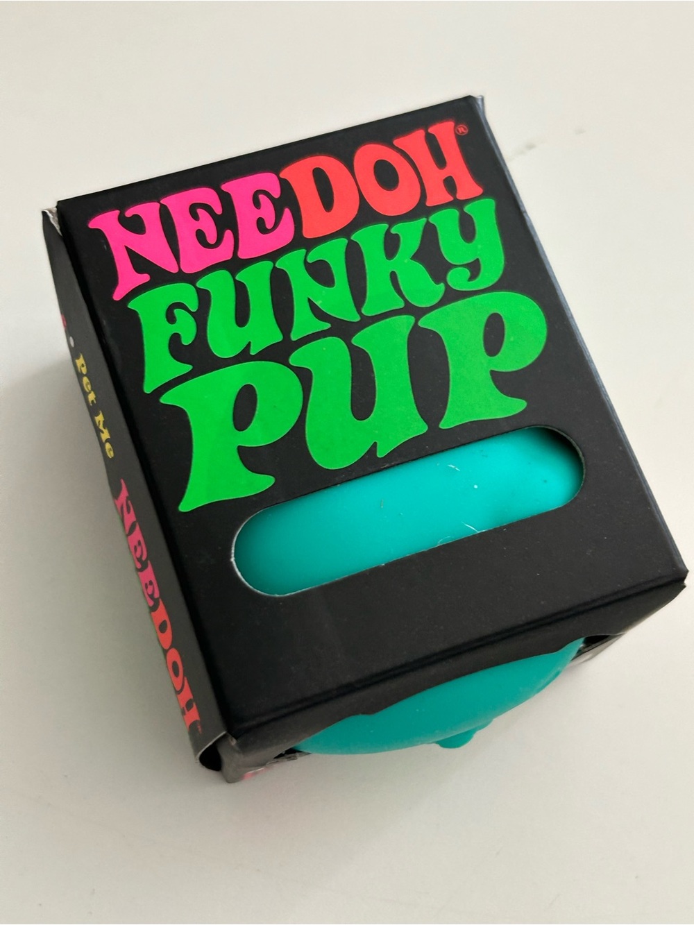 NeeDoh Funky Pup Teal Viral Squishy toy NEW